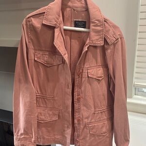 Abercrombie & Fitch Dusty Rose Utility Jacket